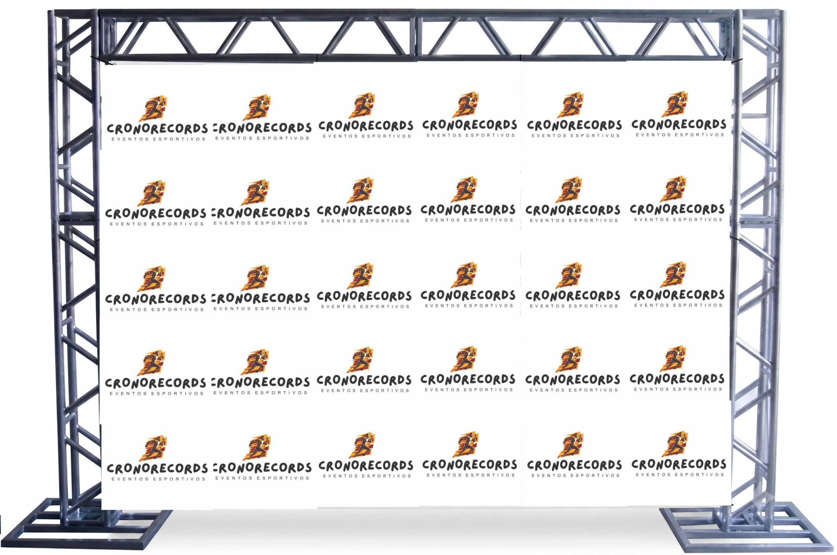 Backdrop para fotos, entrevistas e patrocinadores